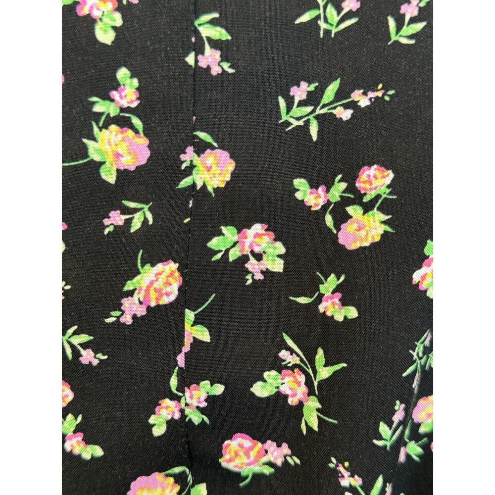 New BP. NORDSTROM Black Grounded Ditsy Floral Button-Up Romper Size M VACAY - Picture 6 of 9